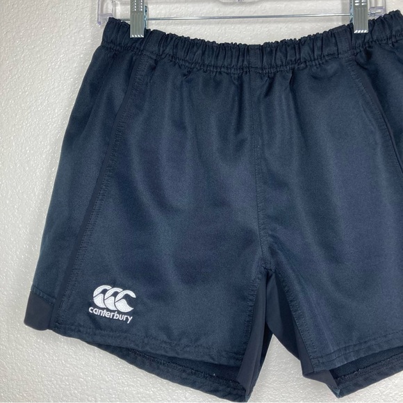 Canterbury Mens Rugby Shorts XL Advantage Black Sports Drawstring Waist - Picture 6 of 15